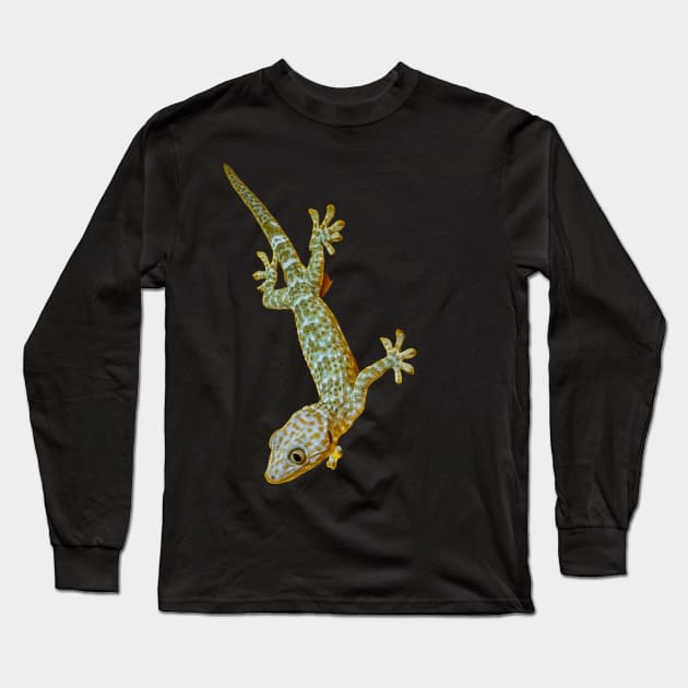 Tokay Gecko Long Sleeve T-Shirt by Upbeat Traveler